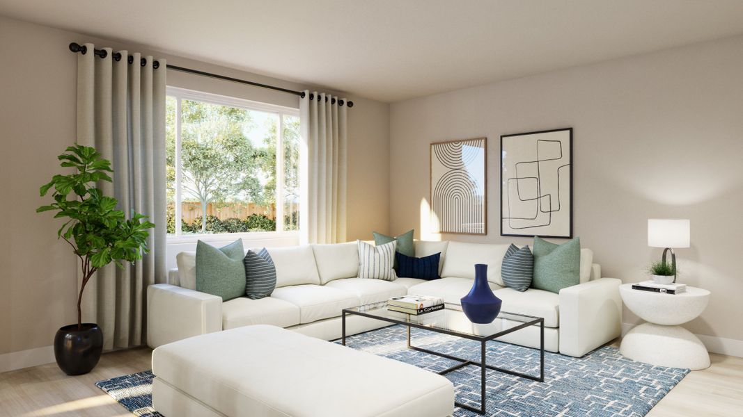 Representative furnished interior of a home built from the Keystone II by Landsea Homes in Highlands Preserve, Mead (Image 4). Representative furnished interior of a home built from the Keystone II by Landsea Homes in Highlands Preserve, Mead (Image 4).