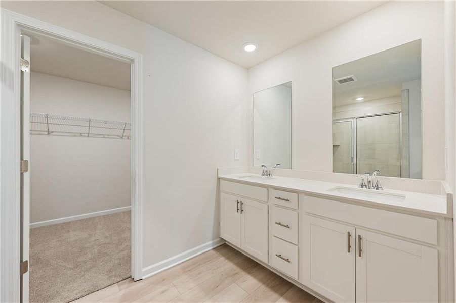 Furnished interior view inside a new home in Creekside at Oxford Park, Fairburn (Image 10).