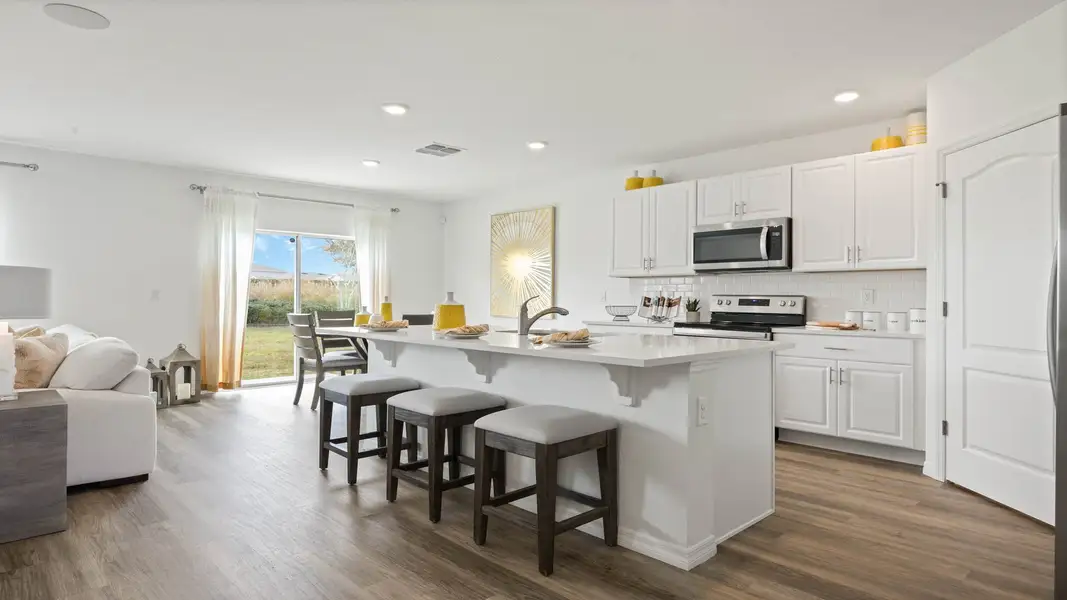 Furnished interior view inside a new home in Magnolia at the Bluffs Phase 3, Freeport (Image 3).