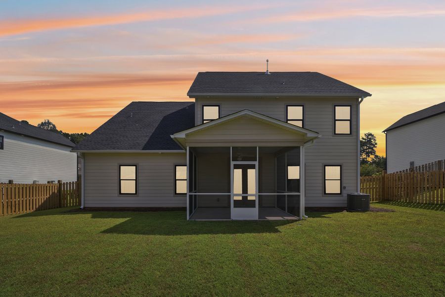 Representative exterior details of a home built from the Sonoma II by Great Southern Homes in Edwards Ridge, Central (Image 25).
