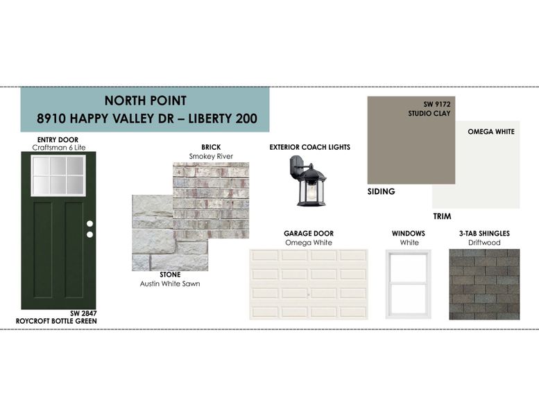 Sample of building materials used in homes in North Point, Temple (Image 3).