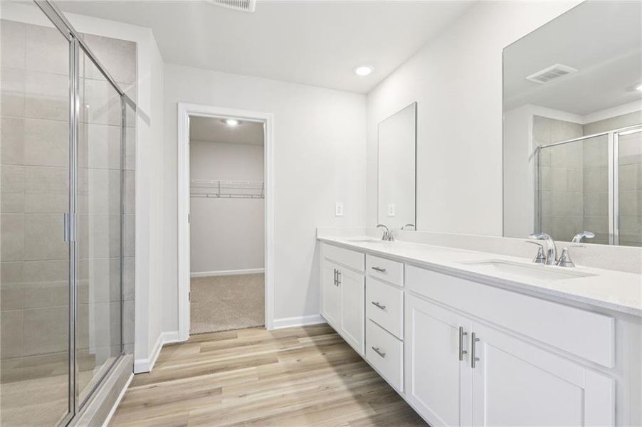 Furnished interior view inside a new home in Preserve at Mountain Creek, Pendergrass (Image 10).
