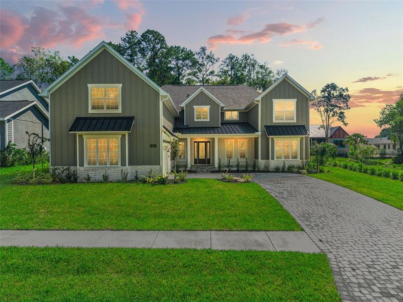 Front exterior of a new home in , Brooksville, FL, highlighting curb appeal (Image 30).