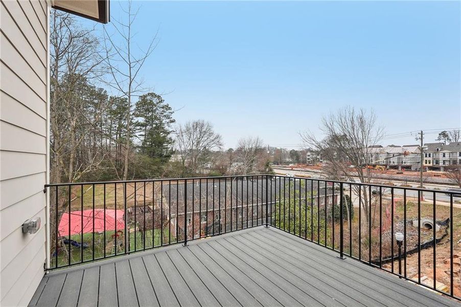 Exterior details and patio area of a home in Byers Park, Alpharetta (Image 29).