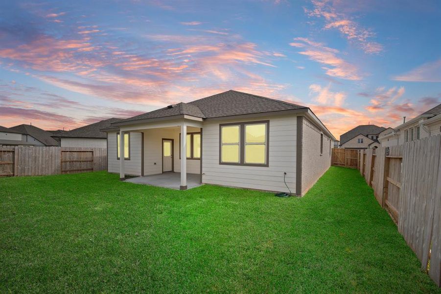 This aerial view of your home shows the amazing view of your lot.