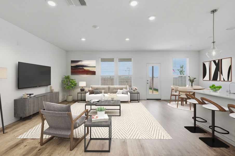 Representative furnished interior of a home built from the Parker by Pulte Homes in Nopal Valley, San Antonio (Image 8).