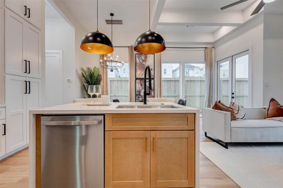 Oversized picture windows allow the natural light to pour in from every angel.