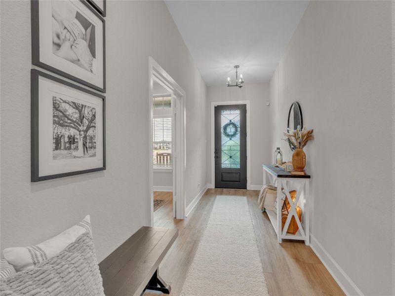 Entry to the home Entry to the home