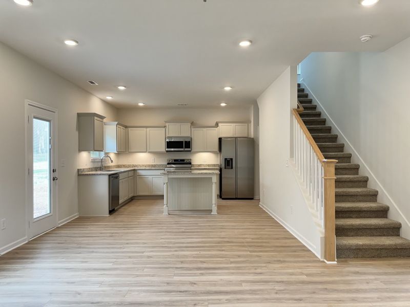 View From living room. Open concept Floor Plan.

*Photos are from a staged model home of floor plan. Options and Selections may vary in actual home.