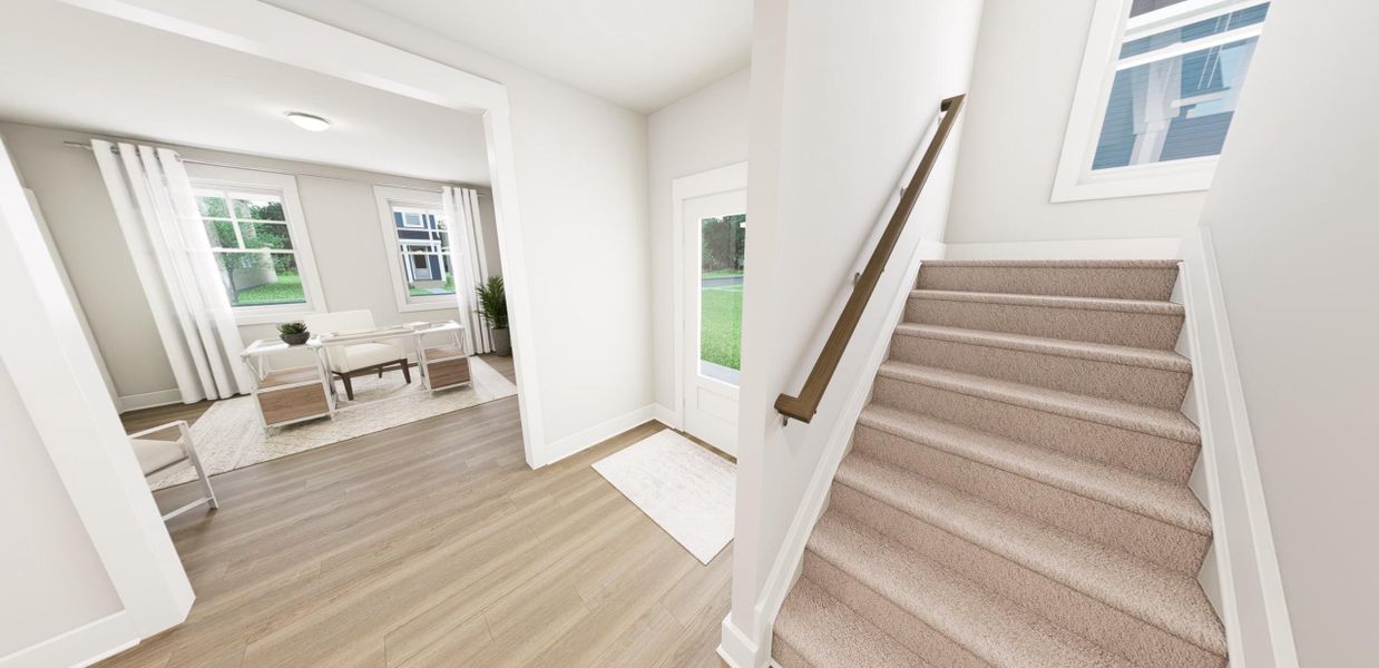 Representative unfurnished interior of a home built from the Stars Above You by Garman Homes in Ponder, Wendell (Image 10).
