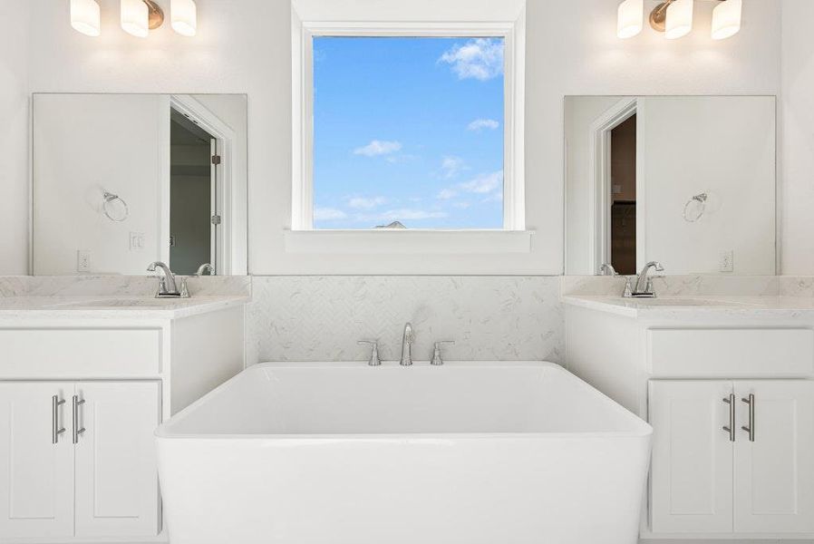 Furnished interior view inside a new home in Blackhawk, Pflugerville (Image 16).