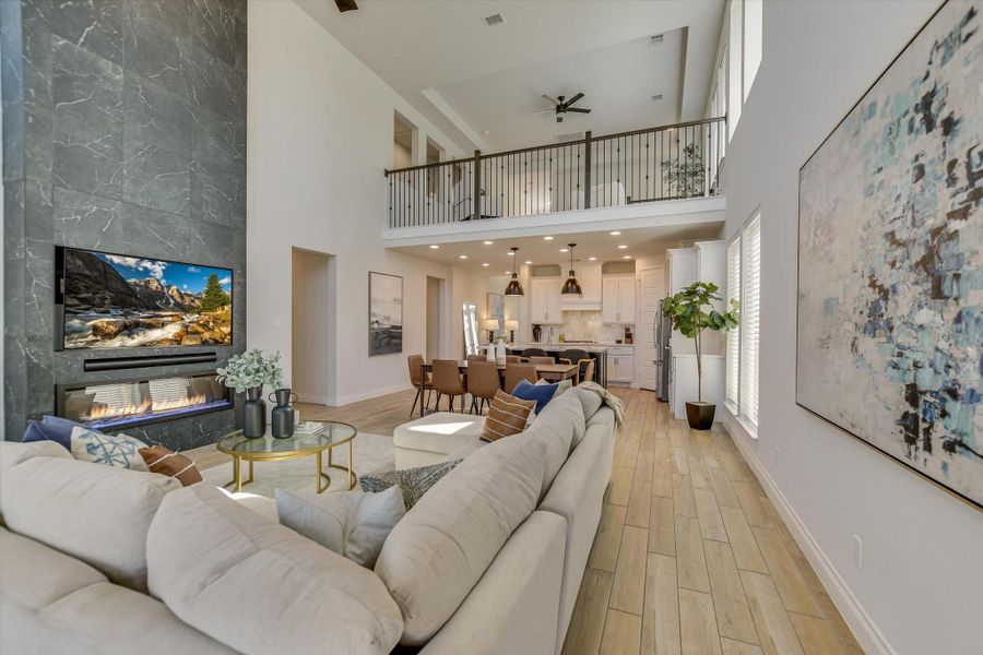 Furnished interior view inside a new home in Santa Rita Ranch 50', Liberty Hill (Image 21).