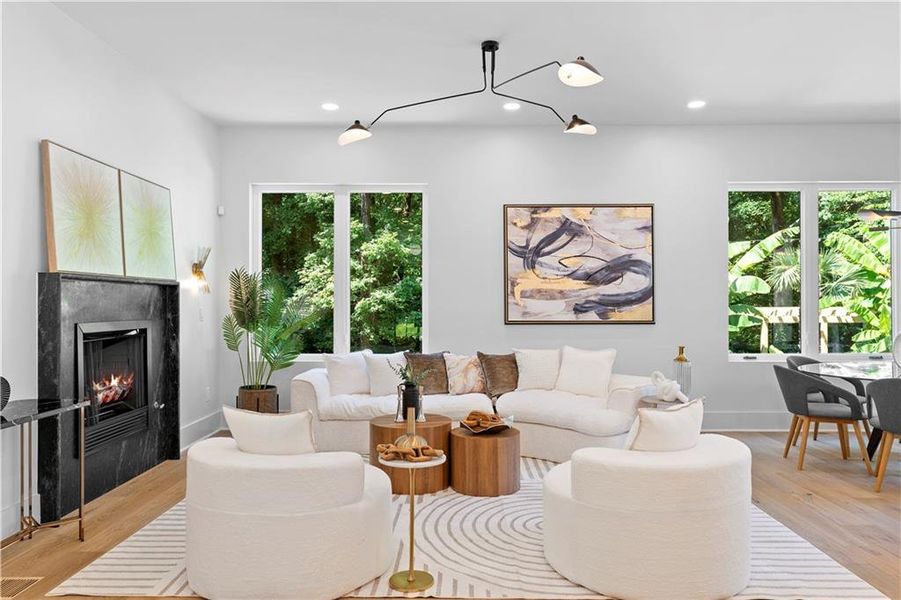 Furnished interior view inside a new home in , Atlanta (Image 92). Furnished interior view inside a new home in , Atlanta (Image 92).