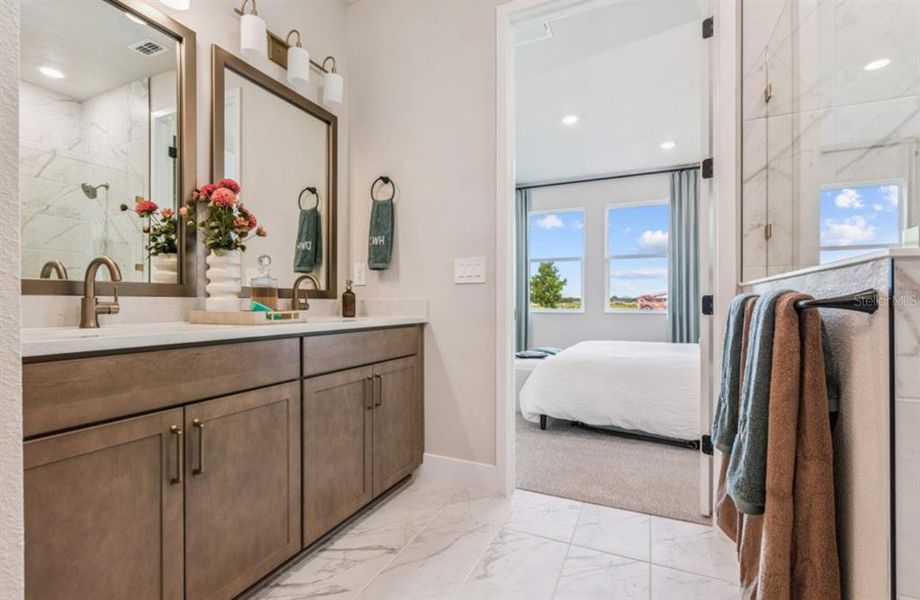 Furnished interior view inside a new home in Gracewater at Sarasota, Sarasota (Image 14).