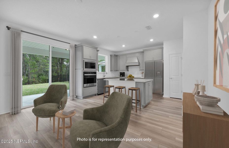 Furnished interior view inside a new home in Hyland Trail, Green Cove Springs (Image 16).