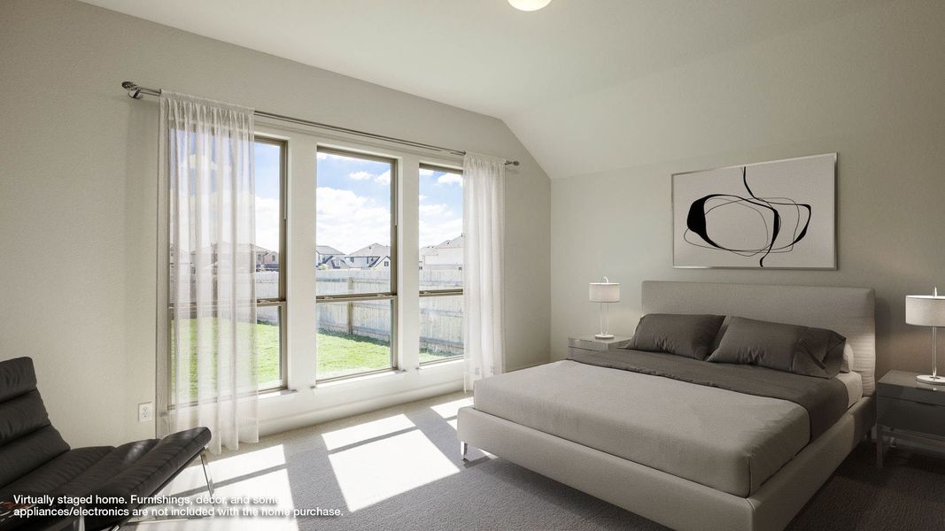 Furnished interior view inside a new home in Santa Rita Ranch 50', Liberty Hill (Image 7).