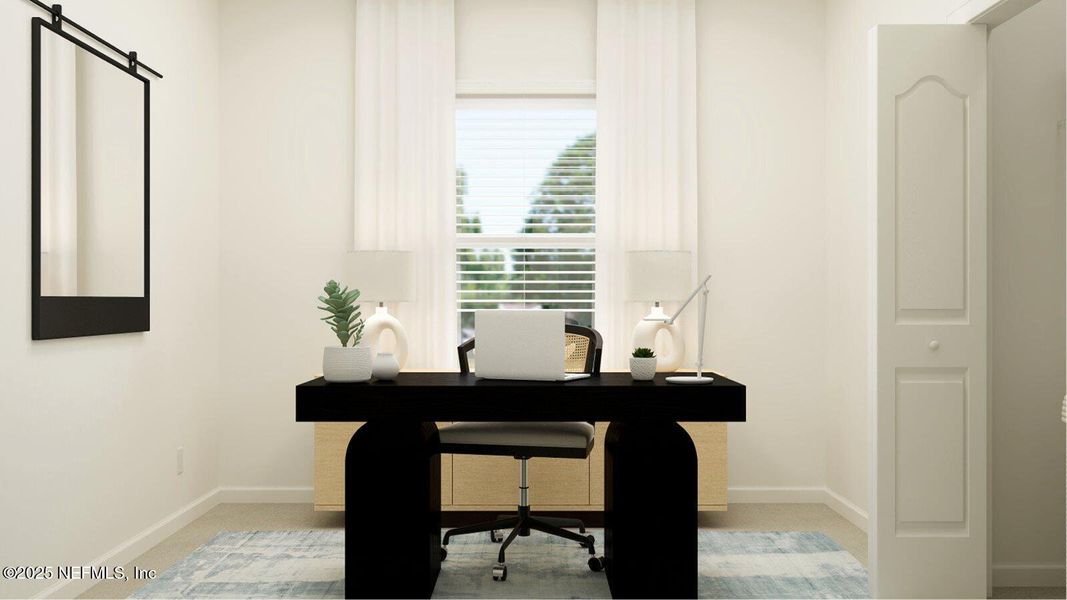 Furnished interior view inside a new home in Silver Falls Single Family at SilverLeaf: Silver Falls 40s at SilverLeaf, St. Augustine (Image 6).