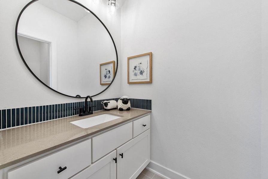 Furnished interior view inside a new home in Bridgeland, Cypress (Image 32). Furnished interior view inside a new home in Bridgeland, Cypress (Image 32).