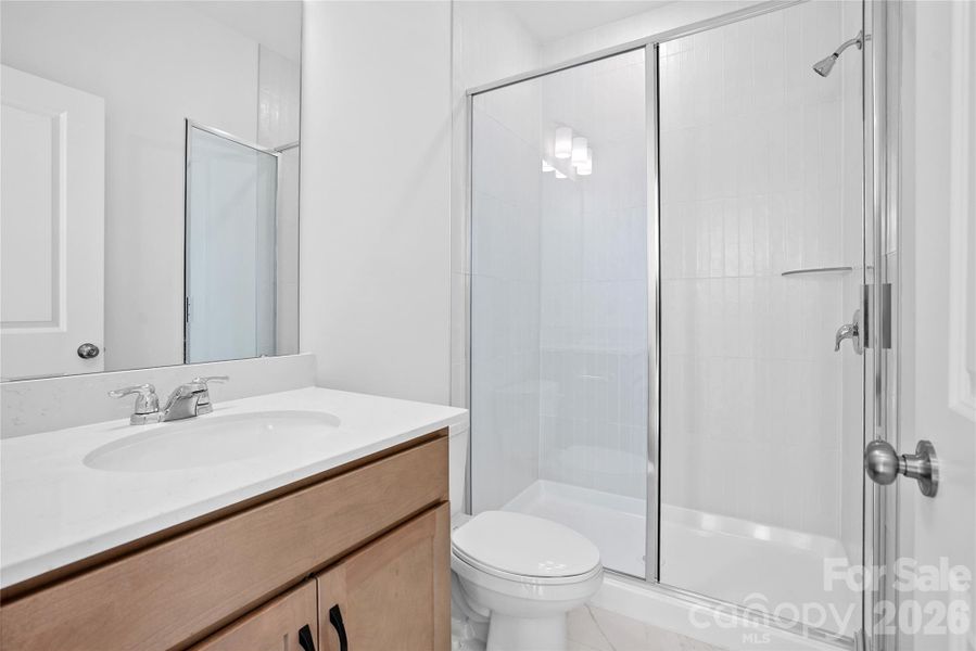 First floor full bath with walk in shower