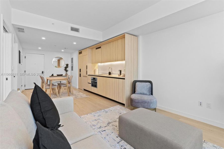 Furnished interior view inside a new home in , Miami (Image 48).