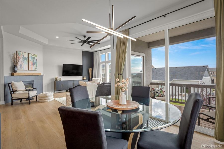 Furnished interior view inside a new home in , Colorado Springs (Image 17).