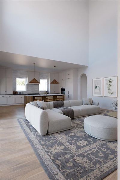 Furnished interior view inside a new home in , Dallas (Image 5).