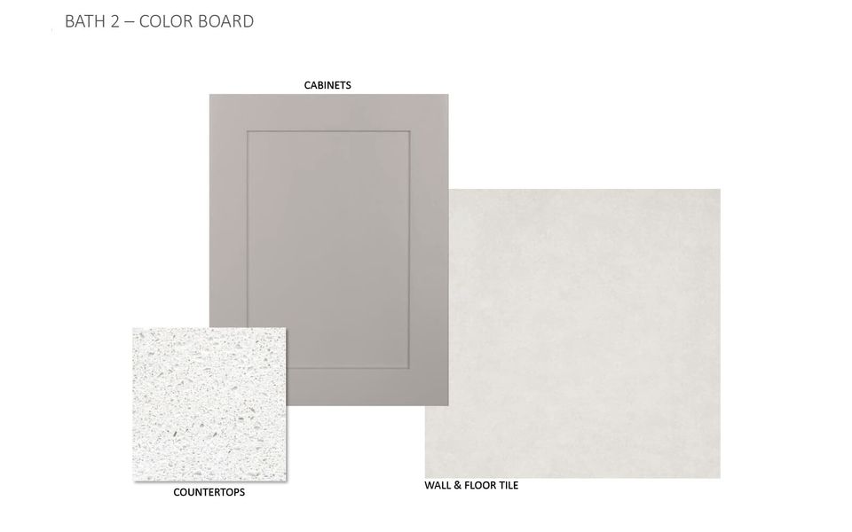 Sample of building materials used in homes in Urban Courtyard Homes at Easton Park, Austin (Image 5).