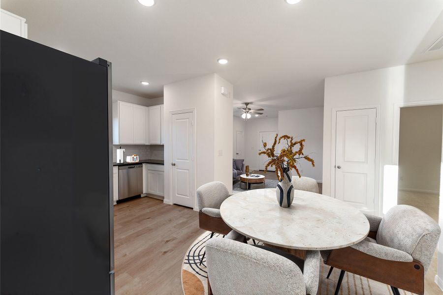 Furnished interior view inside a new home in Caney Mills, Conroe (Image 9).