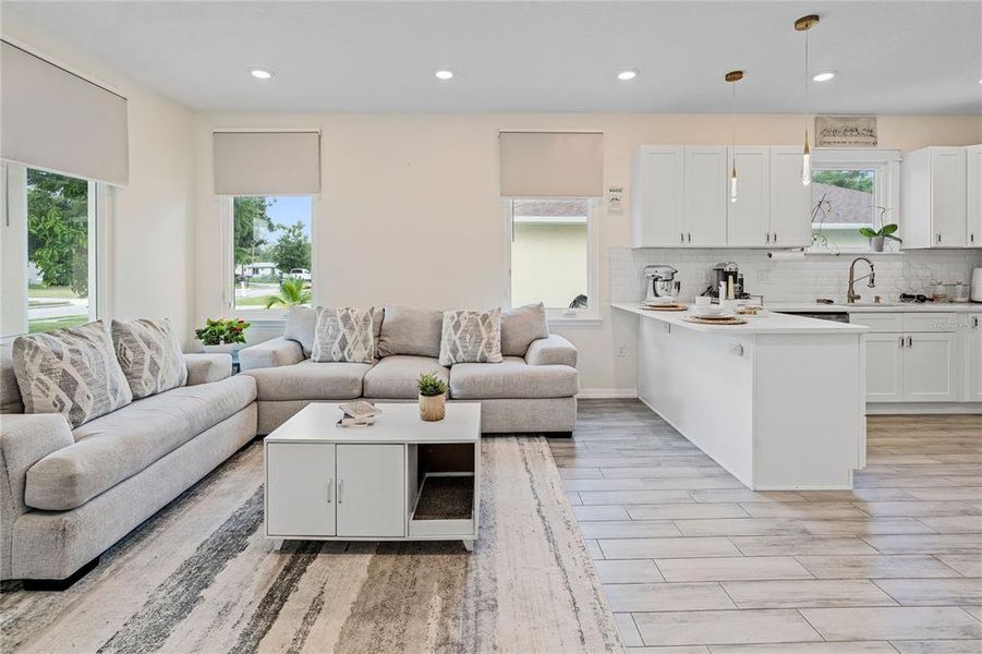 Horizontal View living room