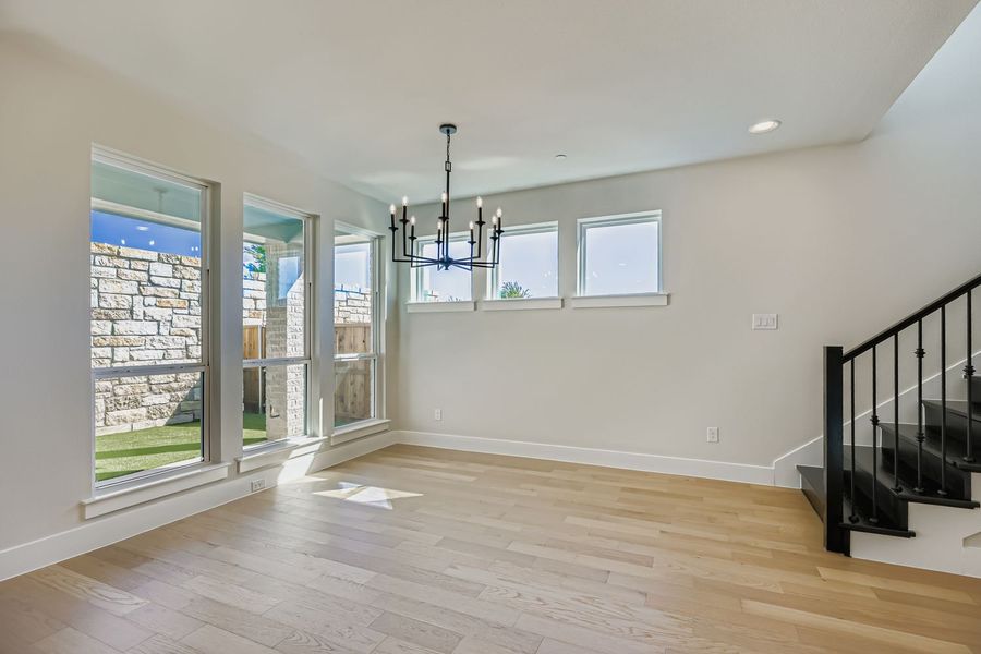 Spacious, unfurnished interior of a new home in Castle Hills Northpointe - Townhomes, Lewisville (Image 19).