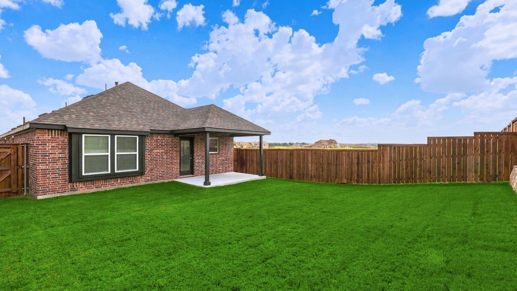 Exterior details and patio area of a home in Bel Air Village, Sherman (Image 20).