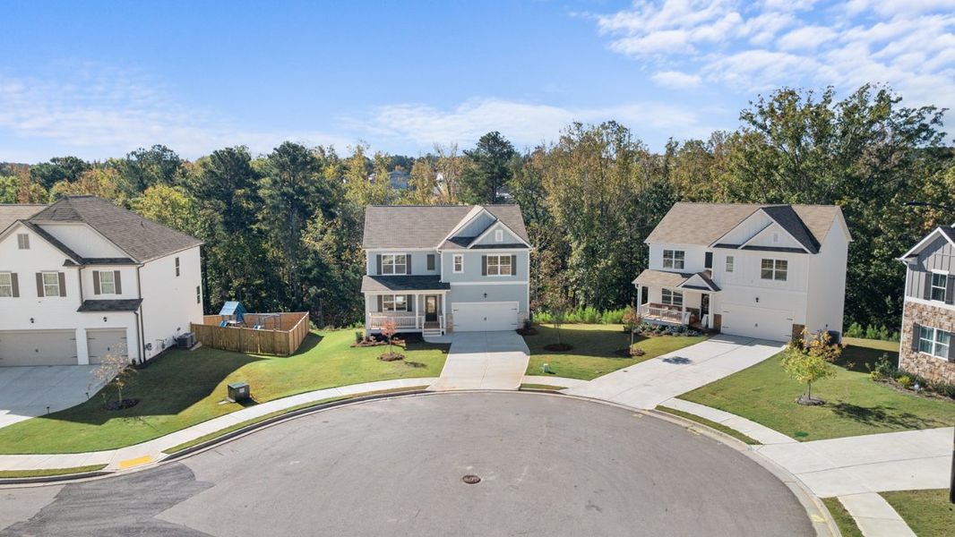 Representative exterior photo of a completed home built from the Hayden by D.R. Horton in Thompson Ridge, Dallas, GA (Image 23).