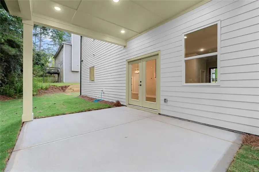 Exterior details and patio area of a home in , Stone Mountain (Image 3).