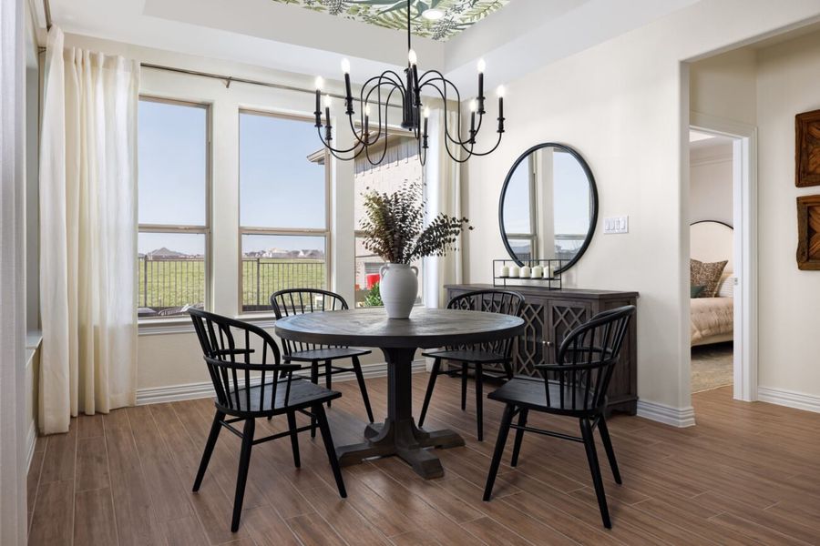 Representative furnished interior of a home built from the Torino by Ladera Texas in Ladera at The Reserve, Mansfield (Image 38). Representative furnished interior of a home built from the Torino by Ladera Texas in Ladera at The Reserve, Mansfield (Image 38).