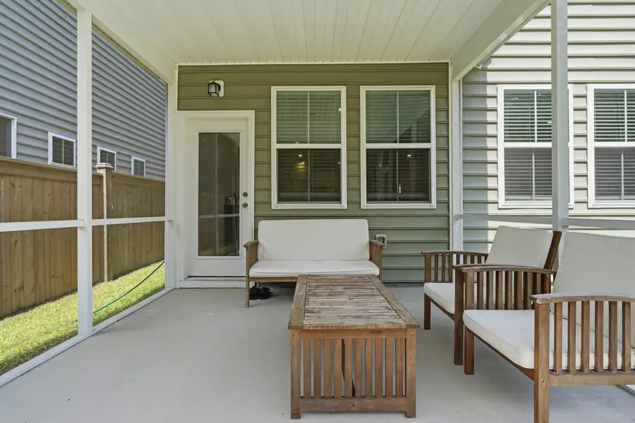 Exterior details and patio area of a home in Sweetgrass at Summers Corner, Summerville (Image 3). Exterior details and patio area of a home in Sweetgrass at Summers Corner, Summerville (Image 3).