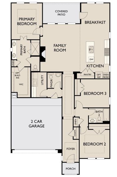 2D floor plan layout for the Marshall by Ashton Woods in Aster Park-50s, McKinney, TX (Image 5). 2D floor plan layout for the Marshall by Ashton Woods in Aster Park-50s, McKinney, TX (Image 5).