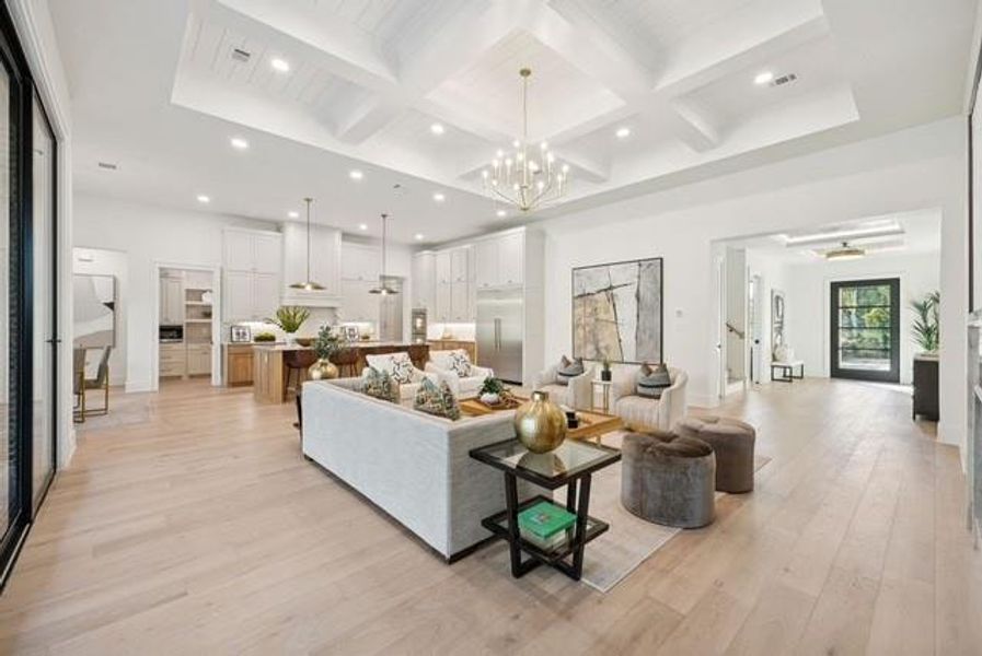 Furnished interior view inside a new home in , Keller (Image 15).