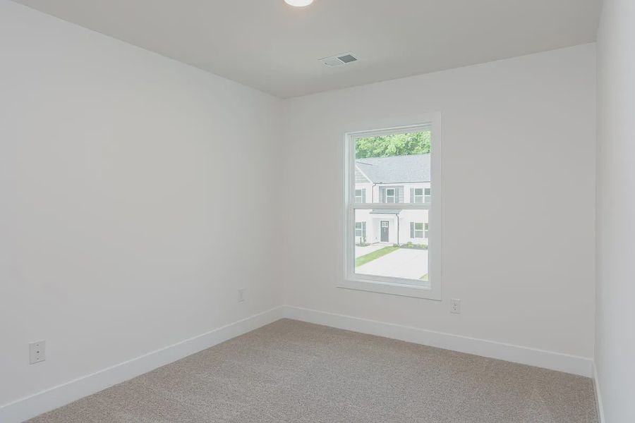 Representative unfurnished interior of a home built from the 1808 Townhome by Adams Homes in Parkstone Place Townhomes, Roebuck (Image 16). Representative unfurnished interior of a home built from the 1808 Townhome by Adams Homes in Parkstone Place Townhomes, Roebuck (Image 16).