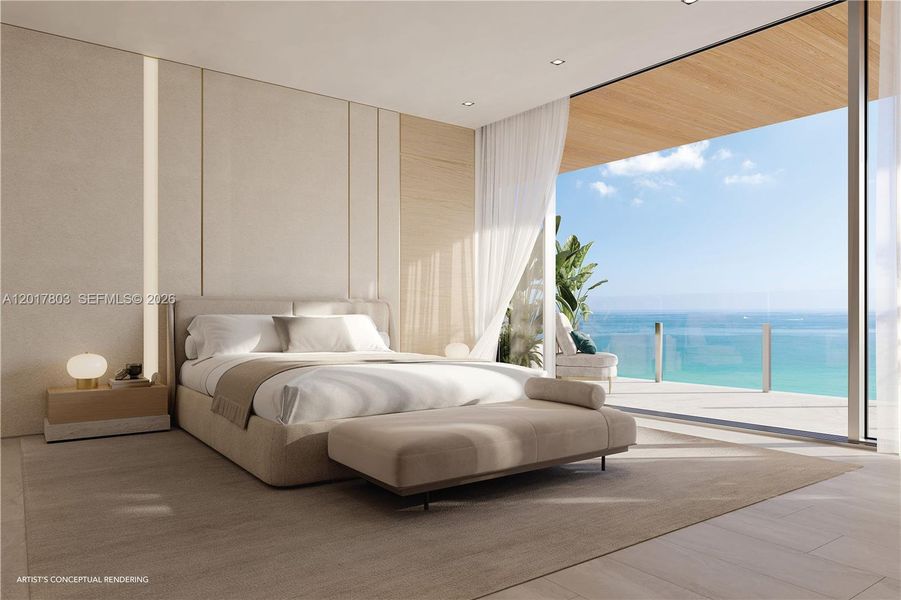 Furnished interior view inside a new home in , Surfside (Image 8).
