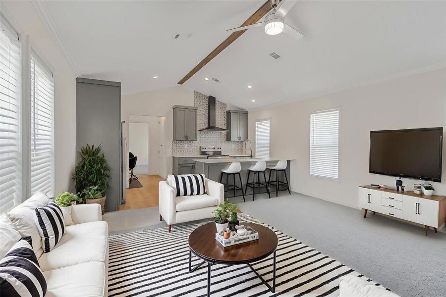 Furnished interior view inside a new home in , Somerville (Image 3).