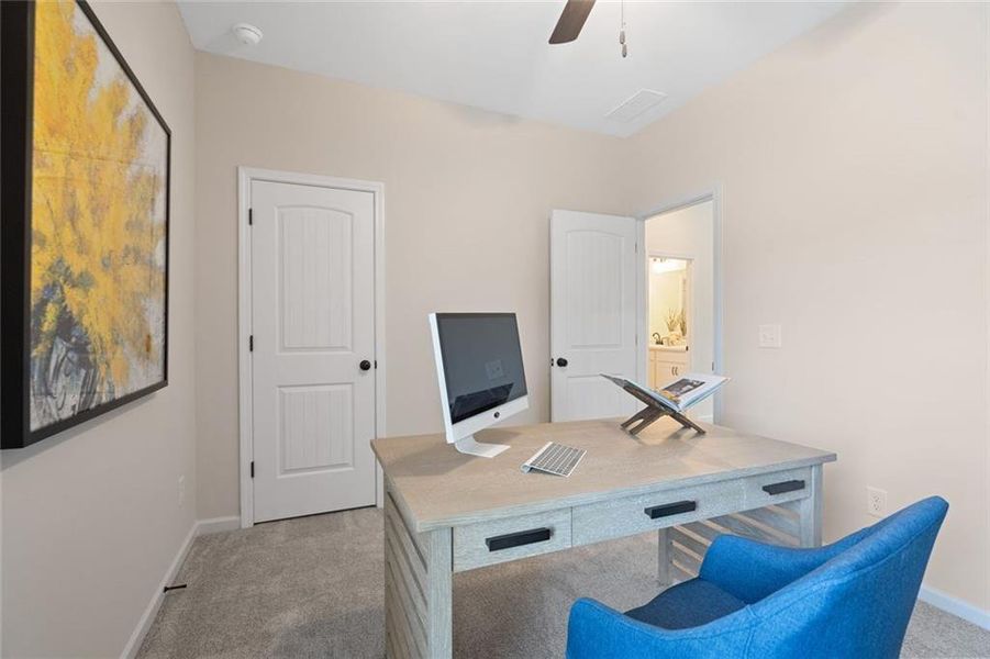 Furnished interior view inside a new home in Allen Manor, Hoschton (Image 5).