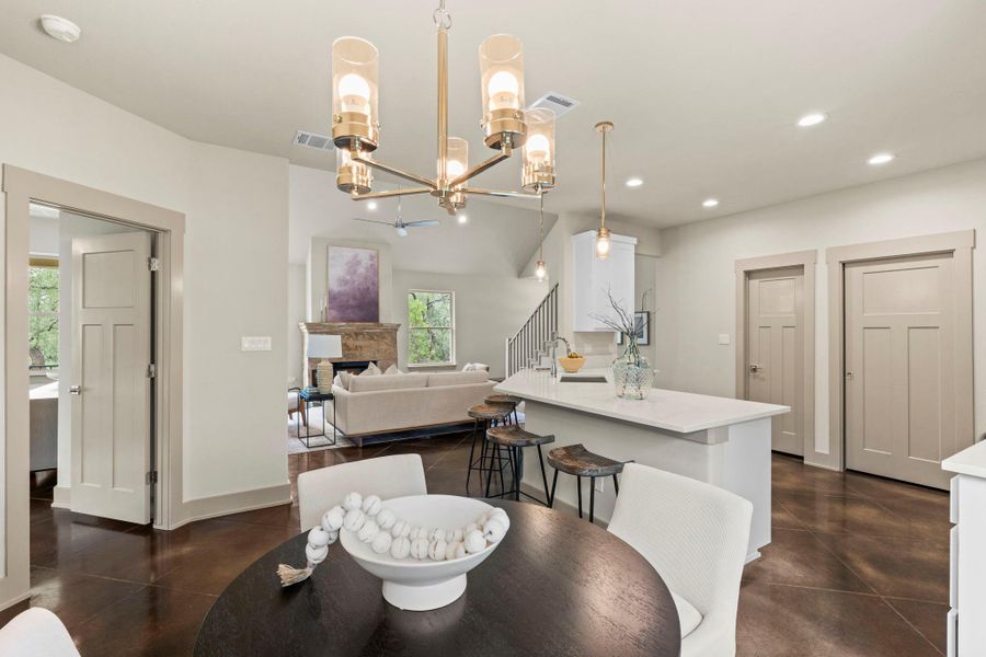 Furnished interior view inside a new home in , Dripping Springs (Image 12).