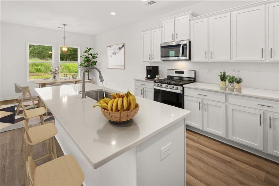 Furnished interior view inside a new home in , Loganville (Image 8). Furnished interior view inside a new home in , Loganville (Image 8).
