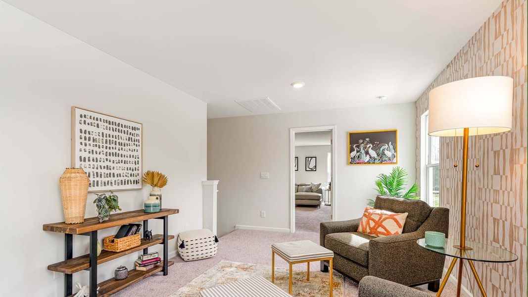 Furnished interior view inside a new home in The Bluffs at Mill Creek, Florence (Image 17).