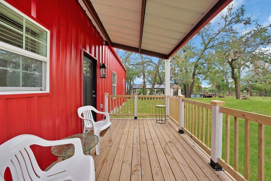 Exterior details and patio area of a home in , Springtown (Image 24).