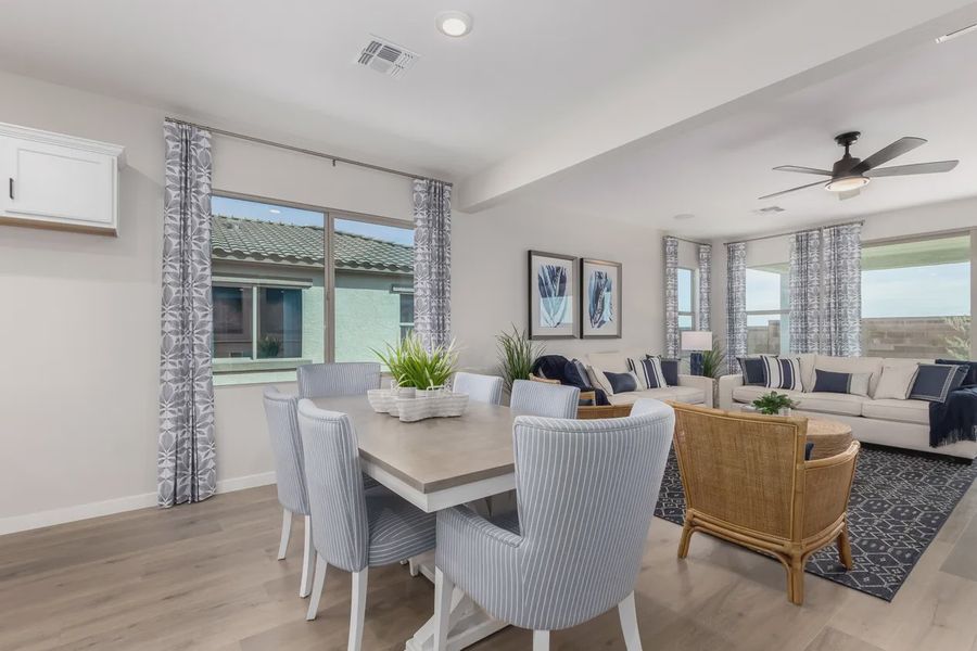 Representative furnished interior of a home built from the Granite Vista Avanti - Plan 1901 by Elliott Homes in Avanti at Granite Vista, Waddell (Image 9).