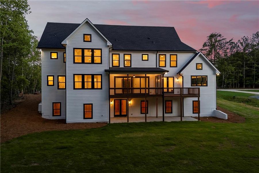 Front exterior of a new home in , Flowery Branch, GA, highlighting curb appeal (Image 30).