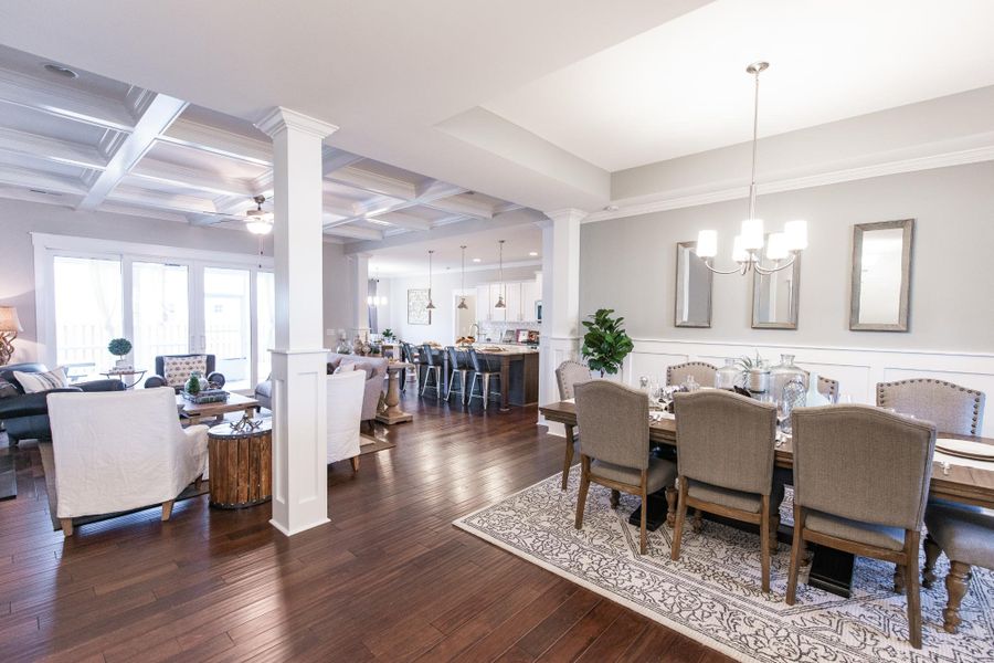 Representative furnished interior of a home built from the McKinley by Bill Clark Homes in The Sanctuary at Sunset Beach, Sunset Beach (Image 101). Representative furnished interior of a home built from the McKinley by Bill Clark Homes in The Sanctuary at Sunset Beach, Sunset Beach (Image 101).