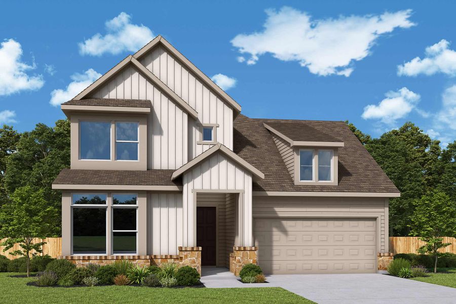 Front exterior of a home in the Kresston community, located in Montgomery, TX (Image 13). Front exterior of a home in the Kresston community, located in Montgomery, TX (Image 13).