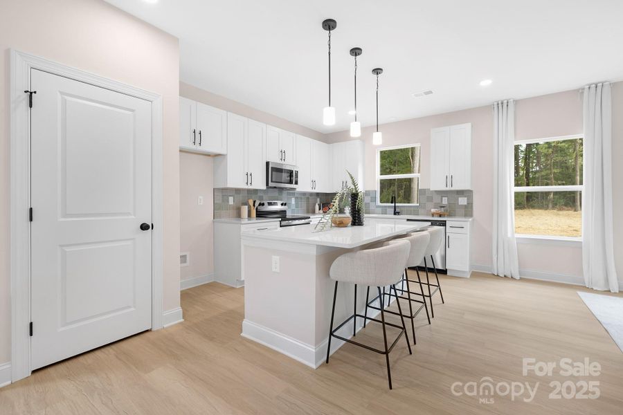 Furnished interior view inside a new home in , Charlotte (Image 9).